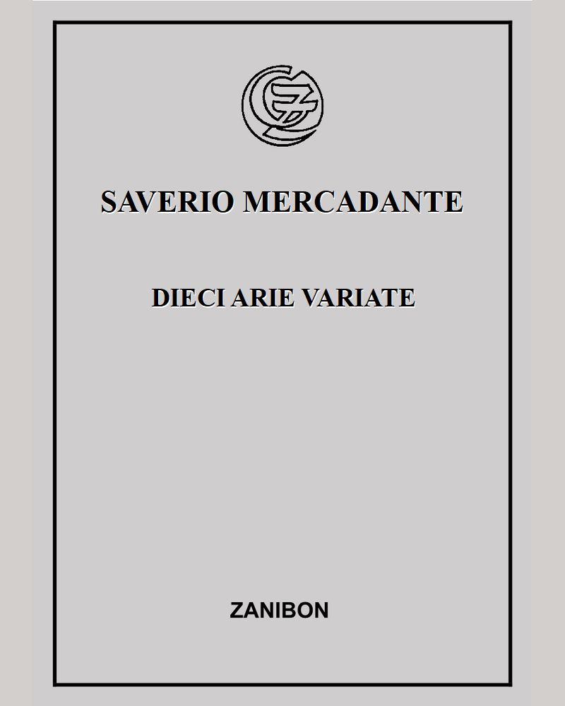 Dieci arie variate — 梅尔卡丹特