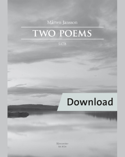 Two Poems — Jansson Mårten