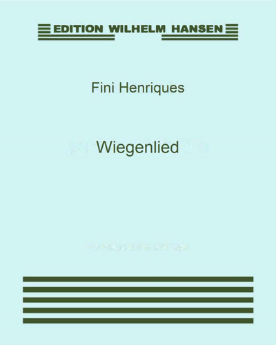 Wiegenlied — Fini Henriques