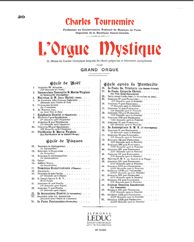 S. Joseph Sponsi B. M. V., op. 56 — Charles Tournemire