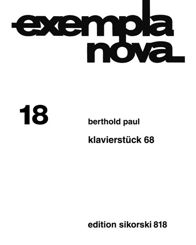 Piano Piece 68 — Berthold Paul