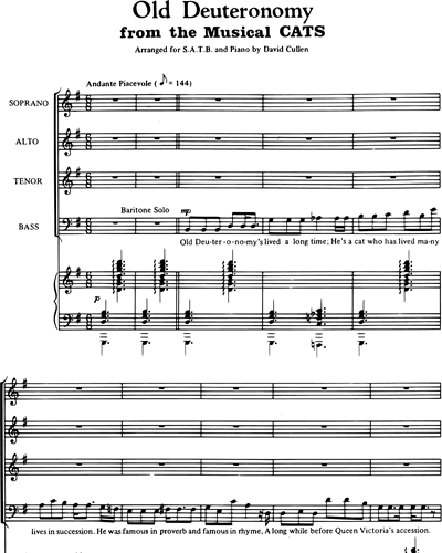 Old Deuteronomy (from 'Cats') — 安德鲁·劳埃德·韦伯