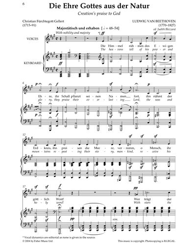 Die Ehre Gottes aus der Natur, op. 48 no. 4 — 贝多芬