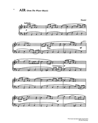 Air (from 'The Water Music') — George Frideric Handel