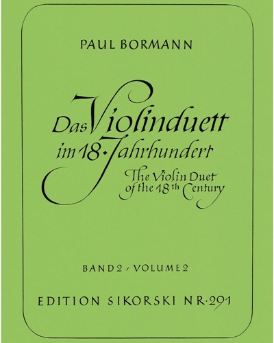 The Violin Duet of the 18th Century, Vol. 2 — Paul Bormann