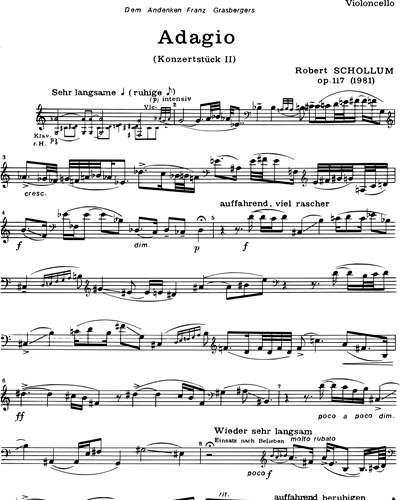 Adagio, op. 117 — Robert Schollum