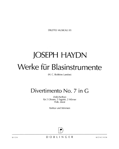 Divertimento No. 8 in G major — 海顿