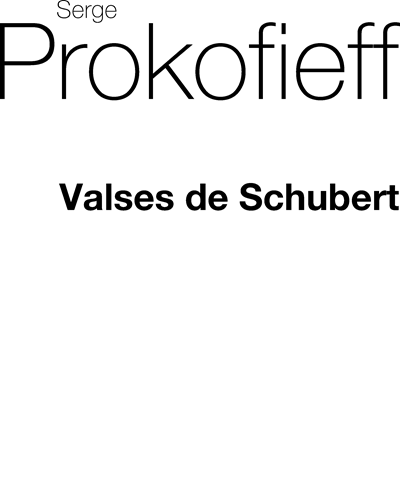 Valses de Schubert — Sergei Prokofiev