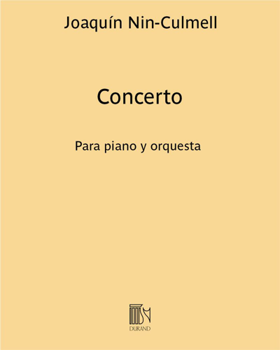 Concerto — Joaquín Nin-Culmell