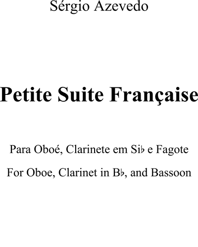 Petite Suite Française — Sérgio Azevedo