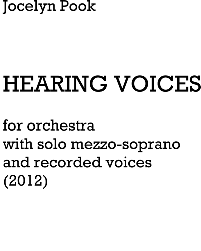 Hearing Voices — Jocelyn Pook