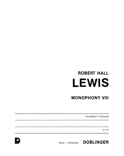 Monophony VIII — Robert Hall Lewis