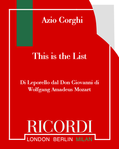 This is the List — Azio Corghi