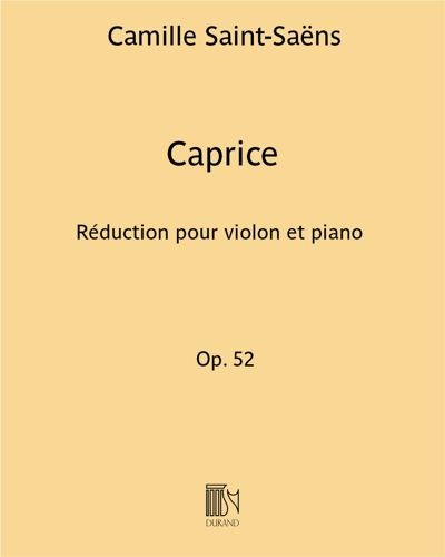 Caprice (No. 6 from 'Six Études'), op. 52 — 圣-桑