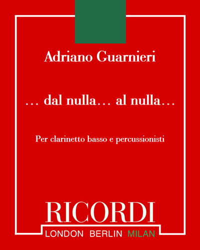 ... dal nulla... al nulla... (Trio No. 4) — Adriano Guarnieri