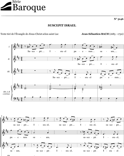 Suscepit Israel — Johann Sebastian Bach
