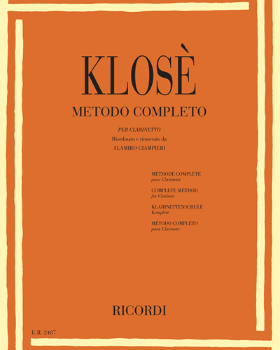 Metodo completo per clarinetto — Hyacinthe Eléonore Klosé