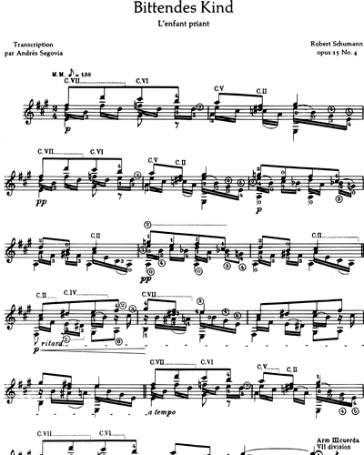 Bittendes Kind / Fürchtenmachen — Robert Schumann