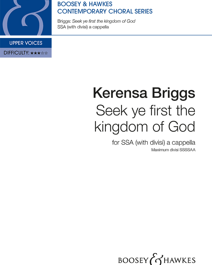 Seek ye first the Kingdom of God — Kerensa Briggs