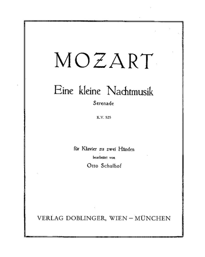 Eine Kleine Nachtmusik, K. 525 — Wolfgang Amadeus Mozart