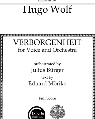 Verborgenheit — 胡戈·沃尔夫