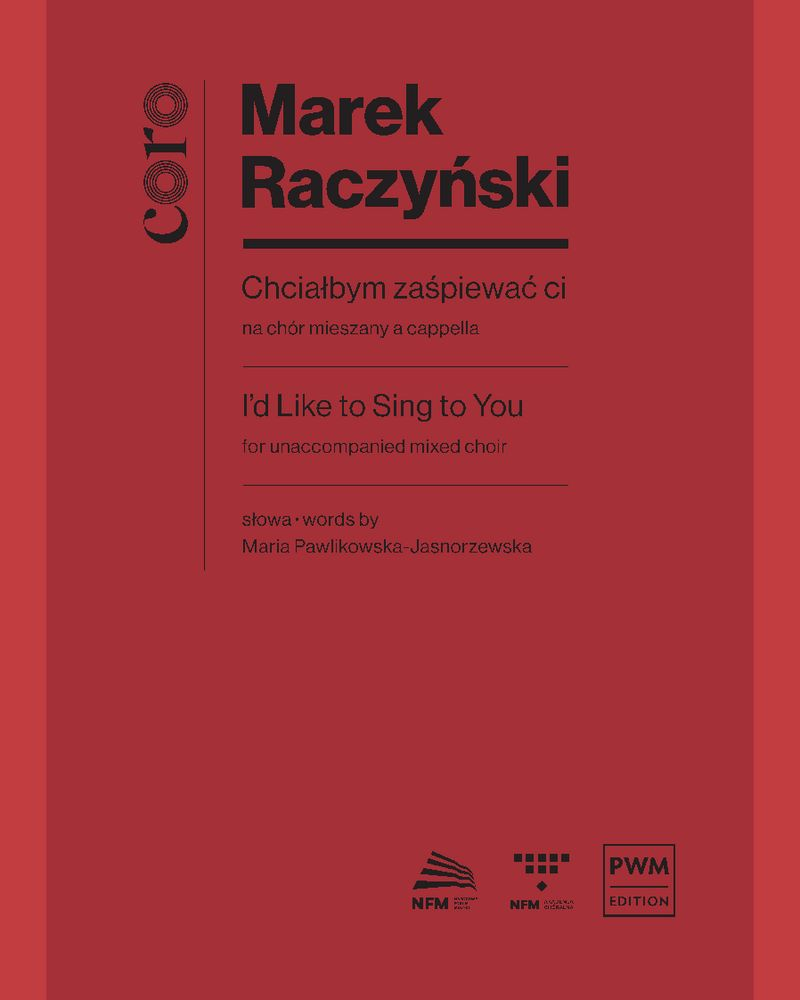 I'd Like to Sing to You — Marek Raczyński