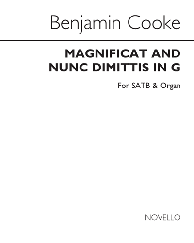 Magnificat and Nunc Dimittis (in G) — Benjamin Cooke