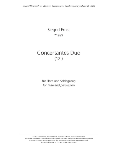 Concertantes Duo — Siegrid Ernst