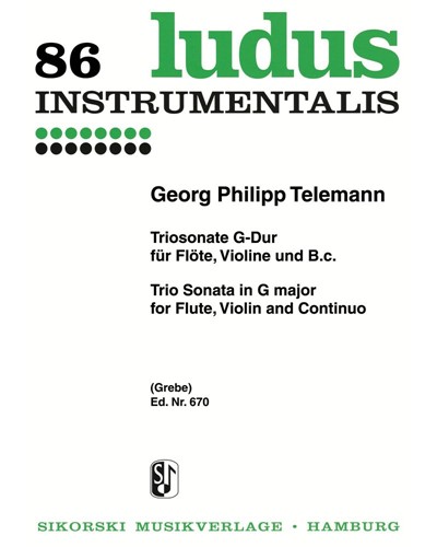 Trio Sonata in G major — 泰勒曼
