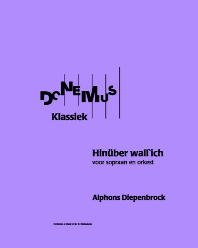 Hinüber Wall' ich — Alphons Diepenbrock