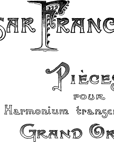 Five Pieces for Harmonium — 弗兰克