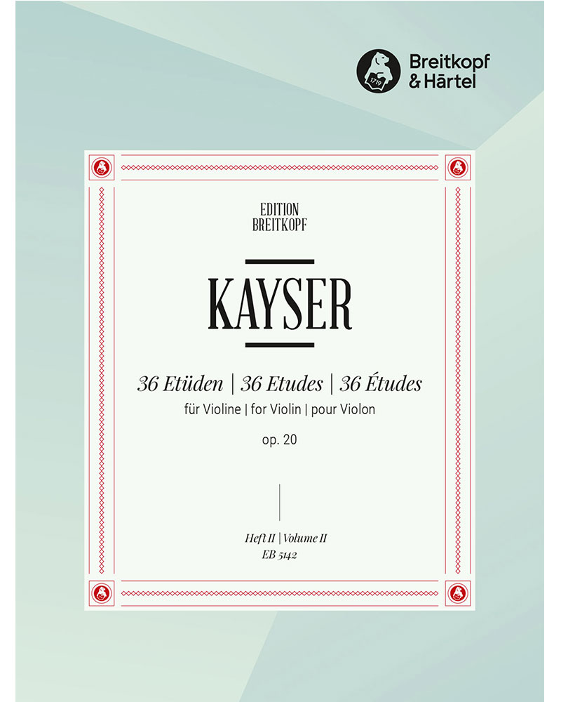 36 Etüden op. 20 - Heft 2 — Heinrich Ernst Kayser
