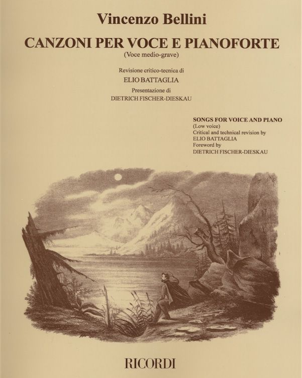 Canzoni per voce e pianoforte — 贝利尼