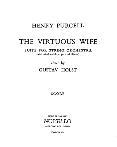 The Virtuous Wife Suite, Z. 611 — Henry Purcell