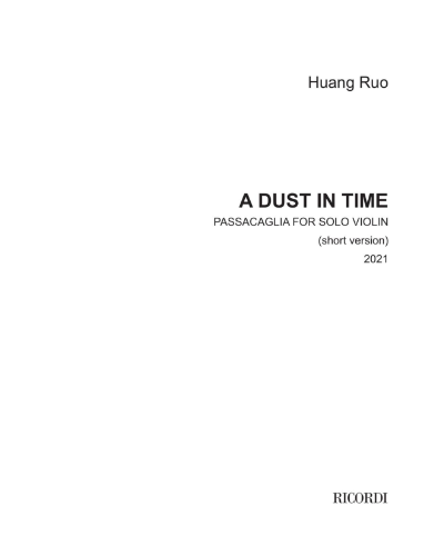A dust in time — 黄若