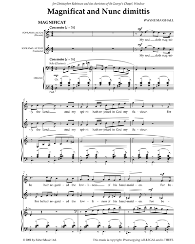Magnificat in C — Wayne Marshall