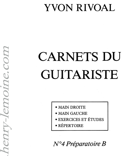 Carnets du Guitariste, Vol. 4 — Yvon Rivoal