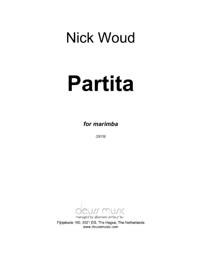 Partita for Marimba — Nick Woud