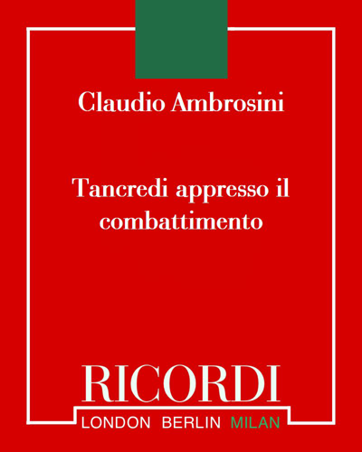 Tancredi appresso il combattimento — Claudio Ambrosini