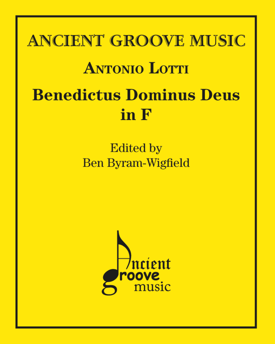 Benedictus Dominus Deus in F — Antonio Lotti