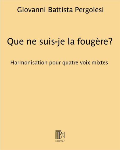 Que ne suis-je la fougère? — 佩尔戈莱西