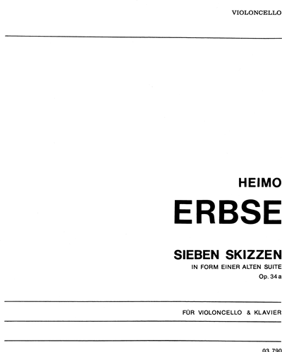 Seven Sketches in the Form of an Old Suite, op. 34a — Heimo Erbse