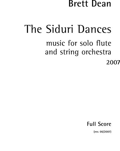 The Siduri Dances — 布雷特·迪恩