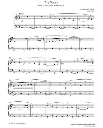The Swan — Camille Saint-Saëns