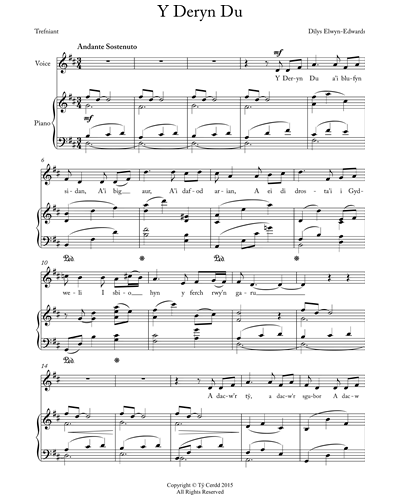 Y Deryn Du (The Blackbird) — Dilys Elwyn-Edwards