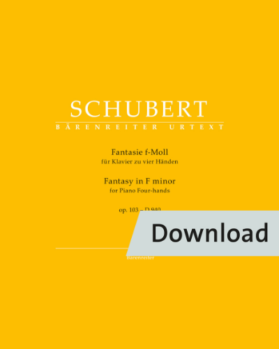 Fantasy for Piano (Four-Hands) in F minor, op. 103, D 940 — 舒伯特