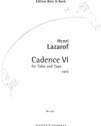 Cadence VI — Henri Lazarof