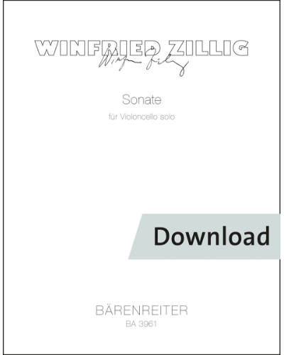 Sonate für Violoncello solo — Winfried Zillig