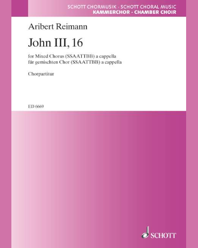 John III, 16 — Aribert Reimann