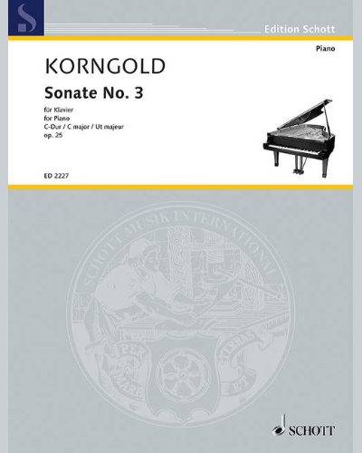 Sonata No. 3, op. 25 — Erich Wolfgang Korngold